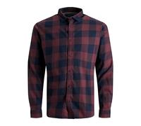 Jack & Jones Chemise Gingham Twill manches longues Rouge 2XL Homme