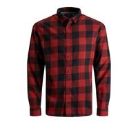 Jack & Jones Gingham Twill Long Sleeve Shirt Rouge 2XL Homme