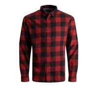 Chemise - Jack & Jones - Egingham Twill - Rouge - Manches longues - Coupe Regular XXL