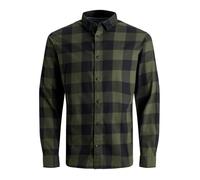 Chemise - Jack & Jones - Egingham Twill - Vert olive - Manches longues - Regular M