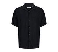 Jack & Jones Jeff Solid Resort Short Sleeve Shirt Noir XL Homme