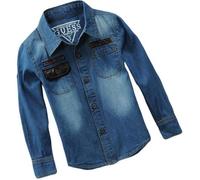 Chemise Jean Garçon Enfant Manches Longues Vêtements Mi Saison Enfant 4-14 ans 100 cm
