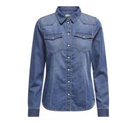 Only T-shirt manches longues Onlalexa DNM FS Noos – Denim bleu médium – Taille S Femme