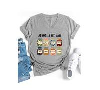 Chemise Jesus is My Jam Jesus is My Jam and I'm Here to Spread It, gris, XL