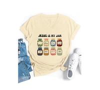 Chemise Jesus is My Jam Jesus is My Jam and I'm Here to Spread It, Jaune crémeux., XXL