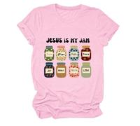 Chemise Jesus is My Jam Jesus is My Jam and I'm Here to Spread It, Rose - 1, S