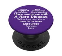 Chemise Journée des Maladies rares 2026 - I Love Someone Rare Disease PopSockets PopGrip Adhésif