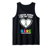 Chemise Journée des Maladies rares 2026 - I Wear Zebra for My Dad Débardeur