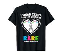 Chemise Journée des Maladies rares 2026 - I Wear Zebra for My Stepson T-Shirt