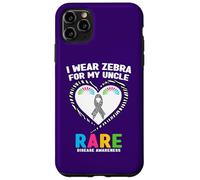 Chemise Journée des Maladies rares 2026 - I Wear Zebra for My Uncle Coque pour iPhone 11 Pro Max