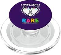 Chemise Journée des Maladies rares 2026 - Je Porte Un zèbre pour Mon Beau-Fils PopSockets PopGrip pour MagSafe