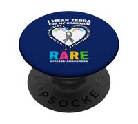 Chemise Journée des Maladies rares 2026 - Je Porte Un zèbre pour Mon Petit-Fils PopSockets PopGrip Adhésif