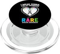 Chemise Journée des Maladies rares 2026 - Je Porte Un zèbre pour Mon Petit-Fils PopSockets PopGrip pour MagSafe