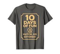 Chemise Kansas Fair 10 Days of Fun Hutch KS Ferris Wheel T-Shirt