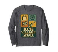 Chemise KCK Village West Vintage Kansas City Shopping Racing Manche Longue