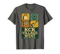Chemise KCK Village West Vintage Kansas City Shopping Racing T-Shirt