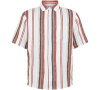 Chemise KnowledgeCotton Apparel Linen Stripe Vert M