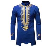 Chemise Kurta en Coton pour Homme - Col Rond - Tunique - Coupe Normale - Décontractée - Robe de Fête Brodée - Art Soie - Robe de Mariage - Robe Indienne