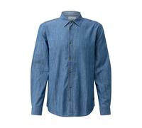 Chemise lÃ©gÃšre Ã manches longues en coton avec col italien s.Oliver Bleu 2XL