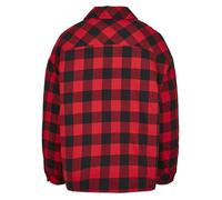 Chemise lacets femme - Urban Classics - Flanelle - Noir/Rouge - Manches longues - Coupe loose S