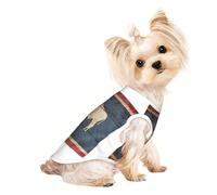 Chemise légère pour chien avec drapeau de l'État du Wyoming - T-shirt d'été frais et respirant - Sans manches - Extensible