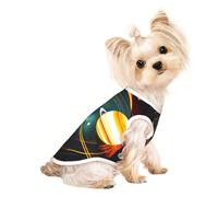 Chemise légère pour chien avec imprimé du système solaire Jupiter Saturne - T-shirt d'été frais et respirant - Vêtements extensibles sans manches pour animaux domestiques