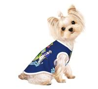 Chemise légère pour chien imprimé drapeau de l'État du Maine - T-shirt d'été frais et respirant - Vêtements extensibles sans manches pour animaux de compagnie