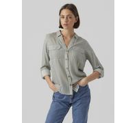 Chemise légère pour femmes avec poches poitrine Regular Stretch 3/4 manches Haut