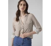 Chemise légère pour femmes avec poches poitrine Regular Stretch 3/4 manches Haut