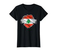Chemise Liban Super Drapeau Libanais Moyen-Orient Racines Libanaises T-Shirt Graphique avec Valeur