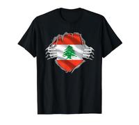 Chemise Liban Super Drapeau Libanais Moyen-Orient Racines Libanaises T-Shirt Graphique avec Valeur