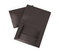 Chemise liderpapel porte documents rabats polypropylène DIN A3 noir opaque dos souple