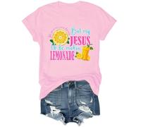 Chemise Life Gave Me Some Lemons, Life Gave Me Some Lemons But My Jesus He Be Making Lemonade Shirt, rose, XXL