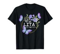 Chemise Lita pour femme avec papillons pour la fête des mères T-Shirt