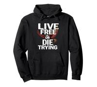 Chemise « Live Free Or Die Trying Eagle » - Liberté et Force Sweat à Capuche