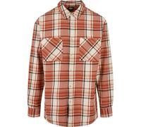 Chemise longue Ã carreaux oversize Urban Classics Leaves Orange L