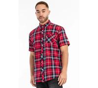 Lonsdale Brixworth Short Sleeve Shirt Rouge M Homme