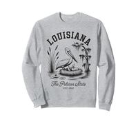 Chemise Louisiana Pelican State Swamp and Wildlife Vintage Sweatshirt