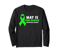 Chemise maladie de Lyme - Mai est Le Mois de Sensibilisation à la maladie de Lyme Manche Longue