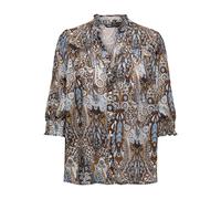 Chemise manches 3/4 femme Only Raya Marron XS