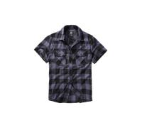 Brandit Check Shirt Short Sleeve, color: black/grey, size: XL