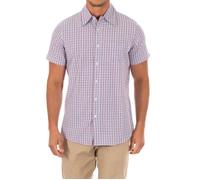 Chemise manches courtes col revers AFH0030 homme-Rouge Bleu M