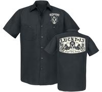 Chemise manches courtes de Lucky 13 - Dual Chopper - S à 4XL - pour Homme - noir S