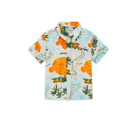 Chemise manches courtes en popeline bébé garçon Guess Orange 6/9 mois