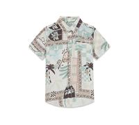 Chemise manches courtes en viscose popeline enfant Guess Jaune 10 ans
