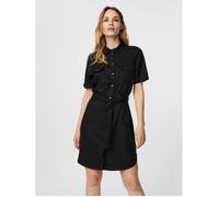 Chemise manches courtes femme Vero Moda vmsilja - black denim