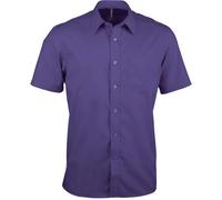 Kariban ACE > Chemise Manches Courtes - Violet, S, Homme