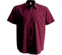 Kariban ACE > Chemise Manches Courtes - Wine, 5XL, Homme