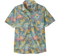 Patagonia - Chemise légère et respirante en coton biologique - M's Go To Shirt Moon Tripper Blue Sage pour Homme en Coton - Taille M - Bleu Bleu M