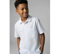 Chemise manches courtes rayé rayé bleu 8A